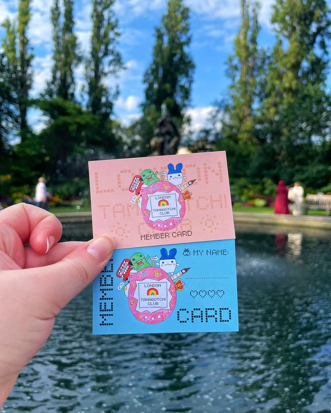 A London Tamagotchi Club membership card